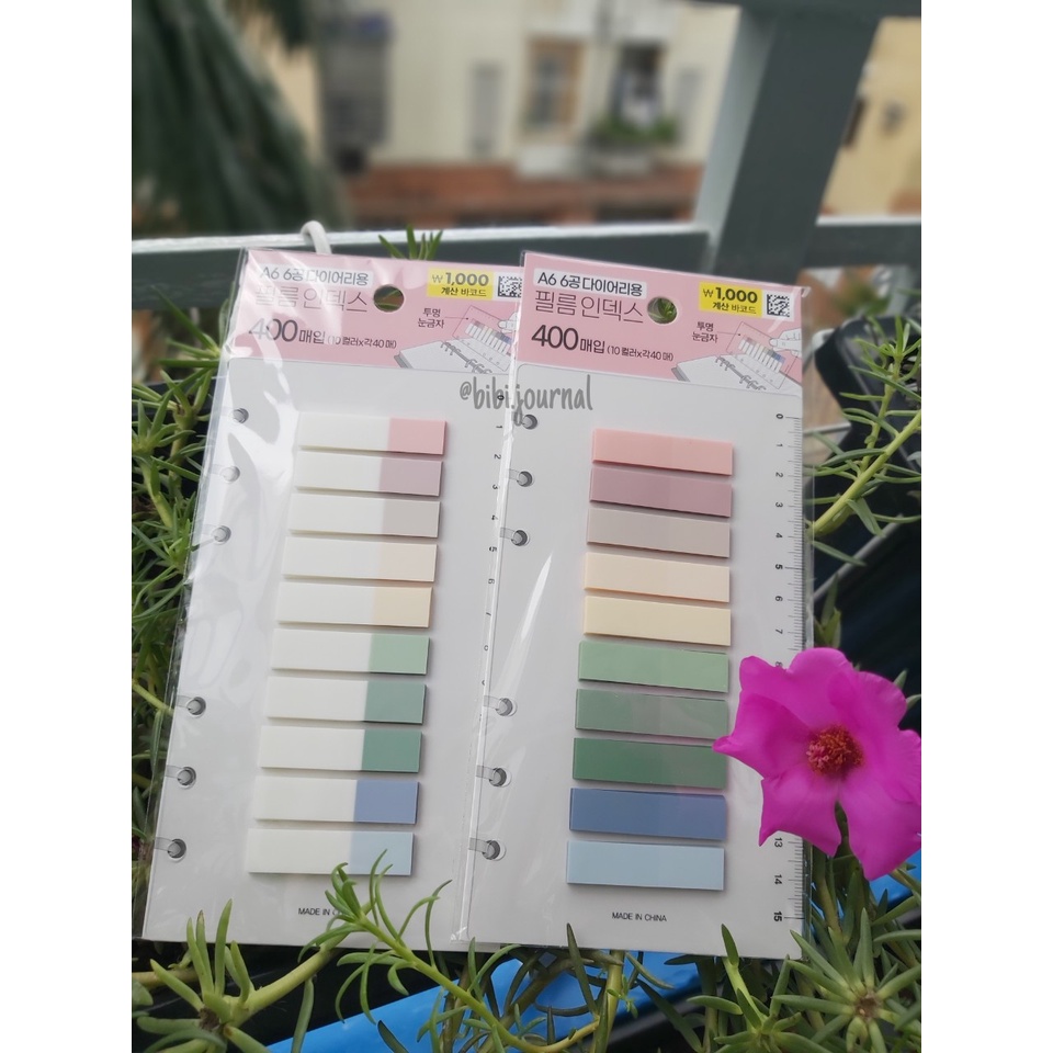 Tờ dánh dấu trang Daiso nhiều màu