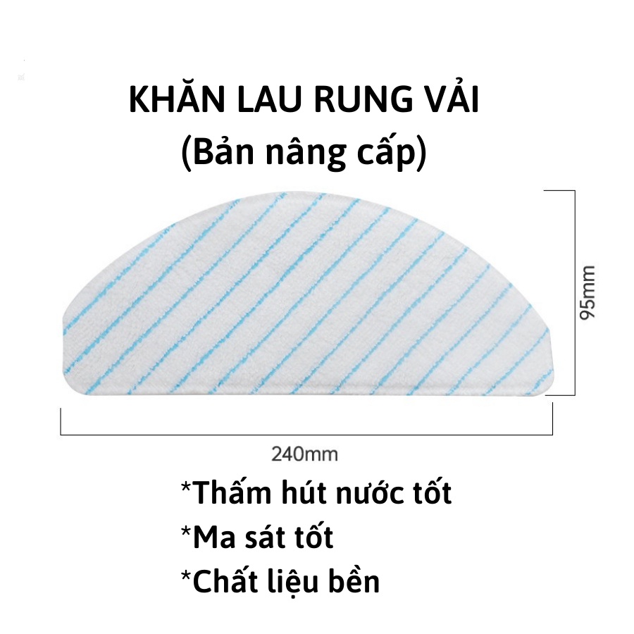 Khăn lau rung Robot hút bụi lau nhà Ecovasc Deebot T8 Aivi /T8 Power/ T8 Aivi plus