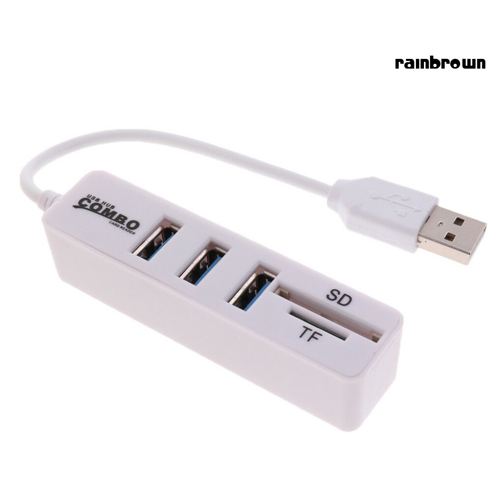 Đầu Đọc Thẻ Nhớ 3 Cổng Usb 2.0