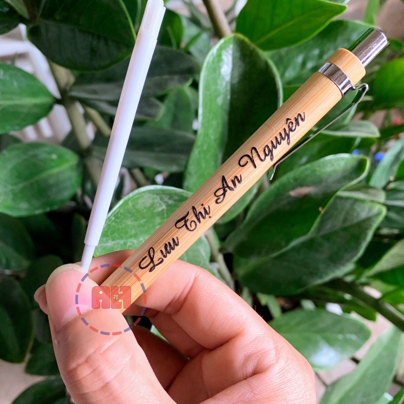 Thước gỗ - Bút tre dễ thương khắc tên theo yêu cầu