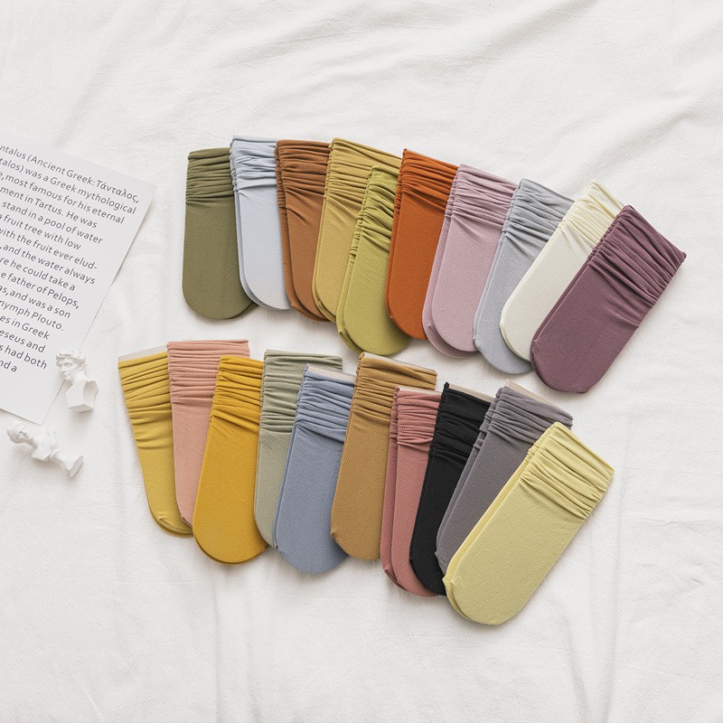 Vớ Morandi Nhung Ống Mỏng Hàn Quốc Cổ Vừa | BigBuy360 - bigbuy360.vn