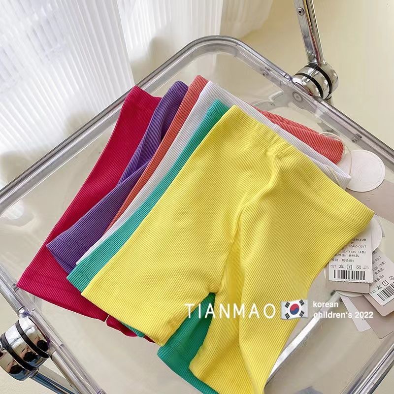 [Babycat Hàng Có Sẵn Bán Chạy Quần Đùi Ôm Dáng Phong Cách Nhật Hàn Nhật Bản Màu Sắc Kẹo Ngọt Thời Trang Mùa Hè Dành Cho Bé Trai Và Bé Gái