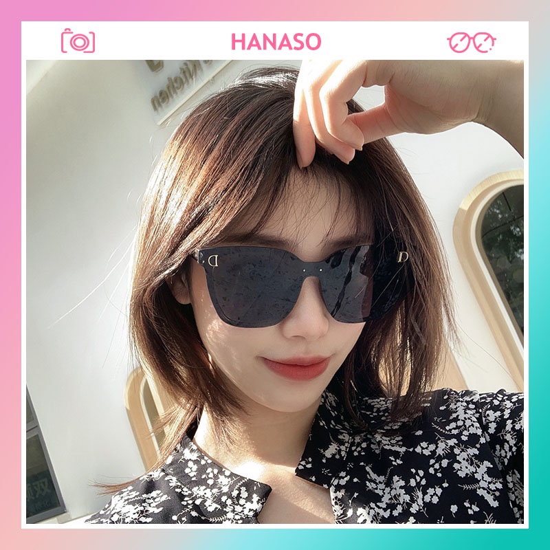 Kính mát nữ chống tia UV thời trang phong cách Hàn Quốc đẹp giá rẻ cute HANASO 212