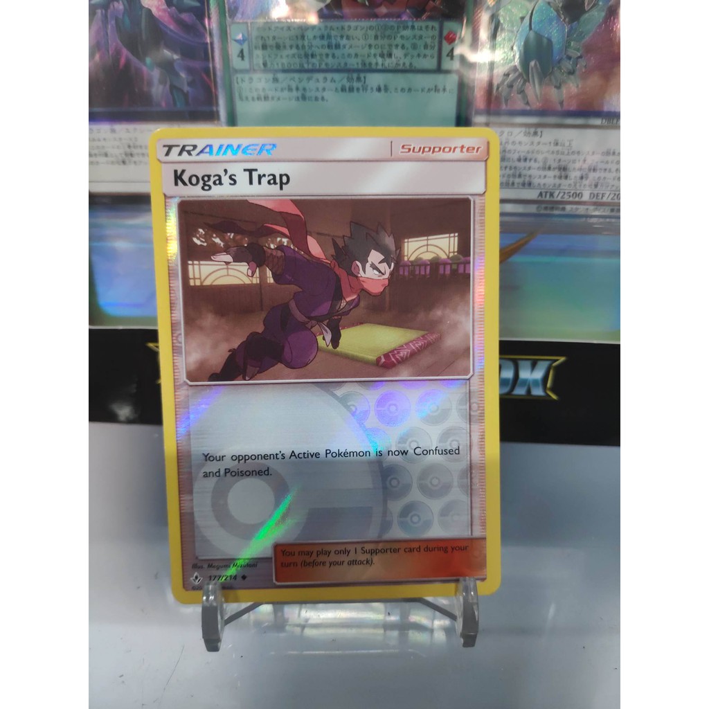 [ Dưa Hấu Yugioh ] Lá bài thẻ bài Pokemon Trainer Supporter Koga's Trap