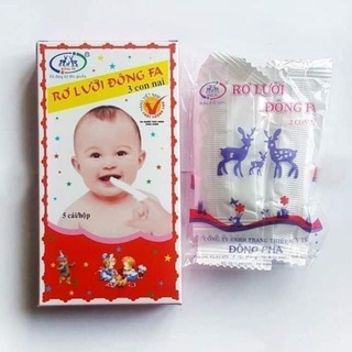 Gạc rơ lưỡi Đông Pha vệ sinh răng miệng cho bé hộp 5 cái
