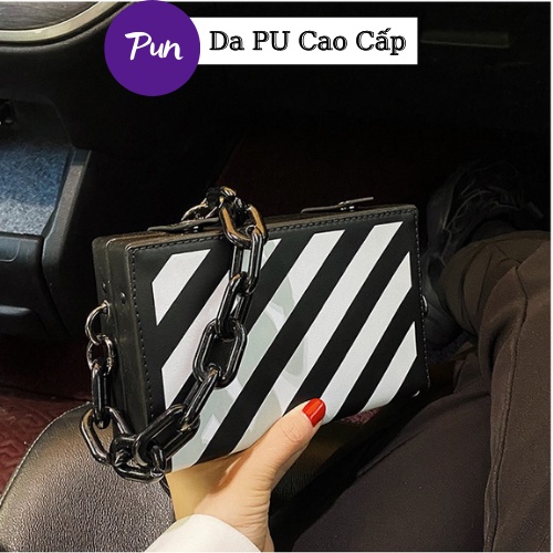 Túi Đeo Chéo siêu bền thời trang túi nam nữ Bias Bag PUN Màu Bạc chống thấm nước tùy ý điều chỉnh - Túi Bias Bag