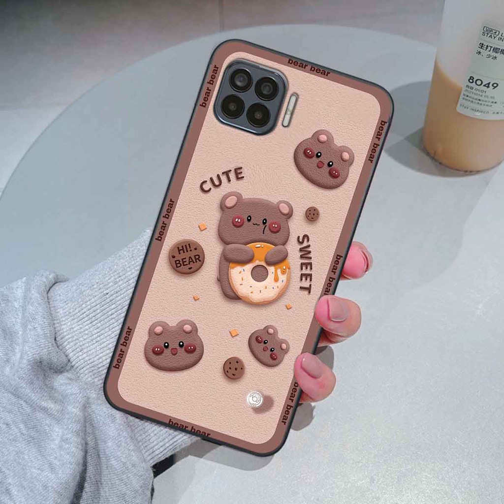Ốp Oppo A73 / A93 bear brick, gấu đáng yêu, dễ thương