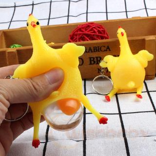 “Laying Hens Creative Vent Toy Funny Squeezing Hens Venting Chicken Keychain Vent Decompression Toy “