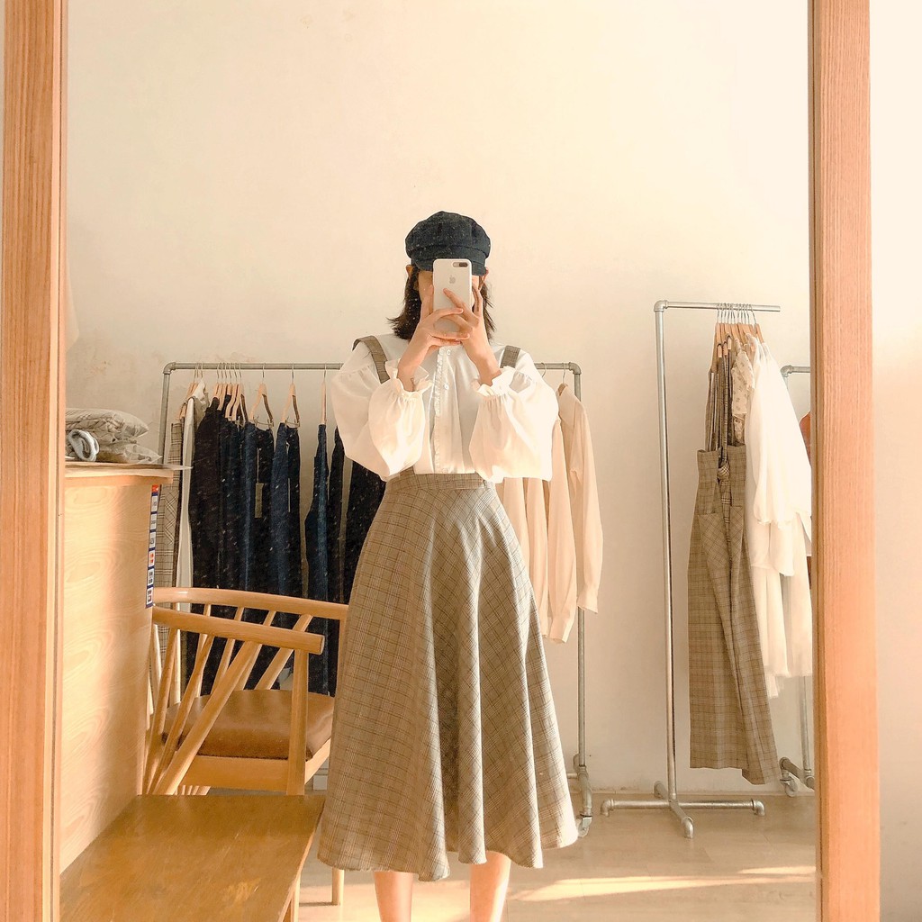 THE19CLUB - Áo sơ mi cotton tay phồng cổ bèo - MOIA SHIRT