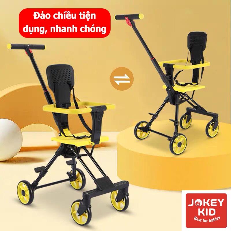 Xe đẩy gấp gọn cao cấp cho bé Jokey J5, Xe đẩy em bé đi du lịch siêu gọn nhẹ - Bảo Hành 12 tháng