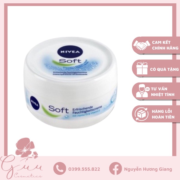Kem dưỡng ẩm Nivea Soft 200ml