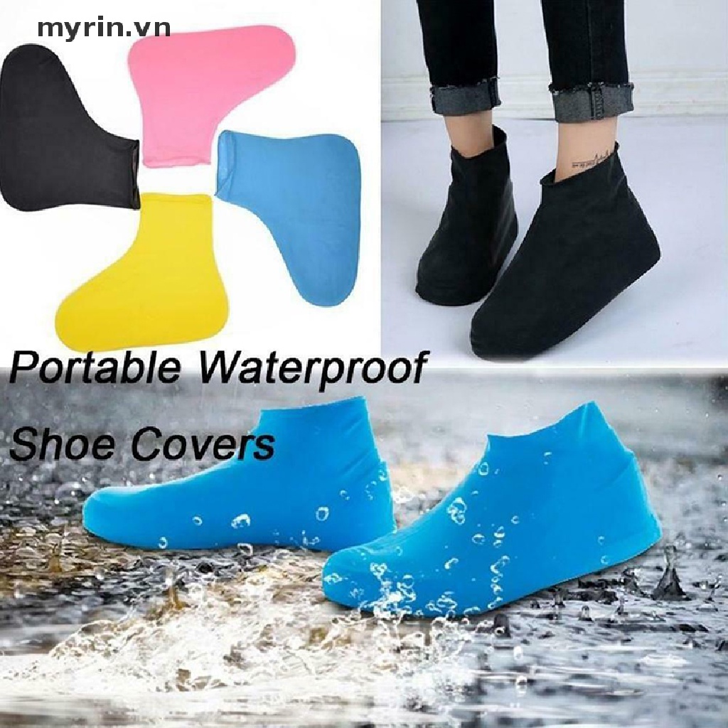 Vỏ Bọc Giày Bốt Đi Mưa myrin Overshoes Bằng Silicon Chống Thấm Nước Có Thể Tái Chế Bảo Vệ Giày Bốt Có Thể Tái Chế