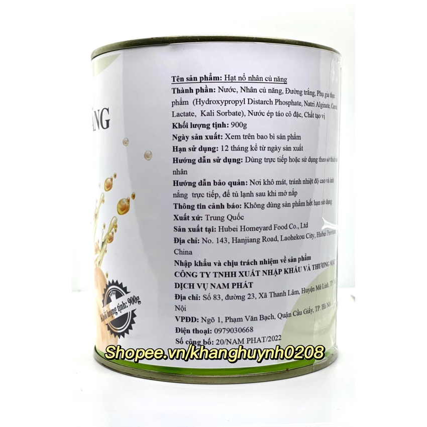 Hạt Thủy Tinh/ Hạt Nổ Nhân Củ Năng 900g