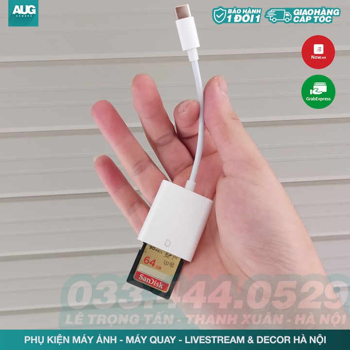 Đầu đọc thẻ nhớ SD, Micro, USB dành cho điện thoại Android & IOS, Macbook - AUG Camera & Decor Hà Nội