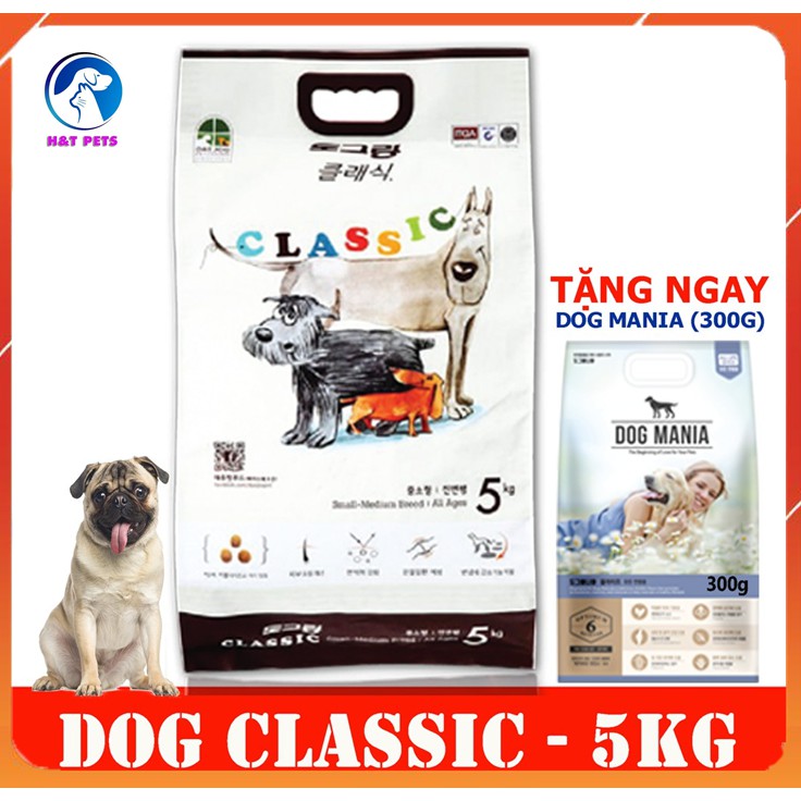 [5kg] THỨC ĂN HẠT CHO CHÓ DOG CLASSIC (HÀN QUỐC) ( thức ăn khô,thức ăn hạt, cám chó)