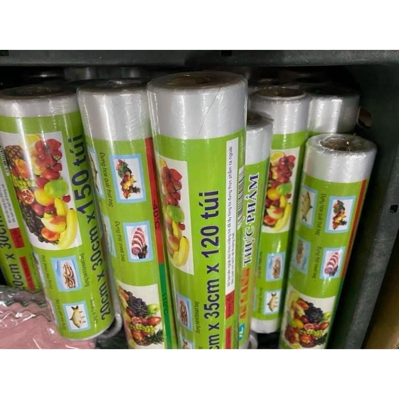 CUỘN 120 TÚI ĐỰNG THỰC PHẨM AN LÀNH AN TOÀN TIỆN LỢI