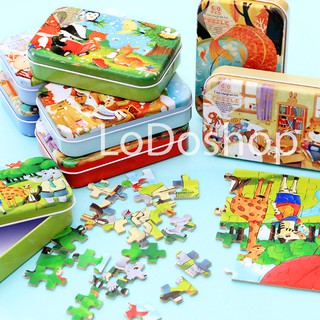 Đồ Chơi Ghép Hình 60 Miếng Nhiều Mẫu-Đồ Chơi Ghép Tranh Bằng Gỗ Phát Triển Tư Duy- Quà Sinh Nhật Cho Bé Trai Bé Gái