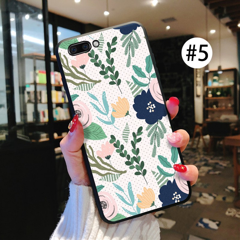 ỐP LƯNG OPPO A12 A12e A31 2020 A5 A9 2020 A3S A7 A5S F1S F3 A77 F5 Youth F7 F9 F11 Pro Cover Fresh plant Soft Case