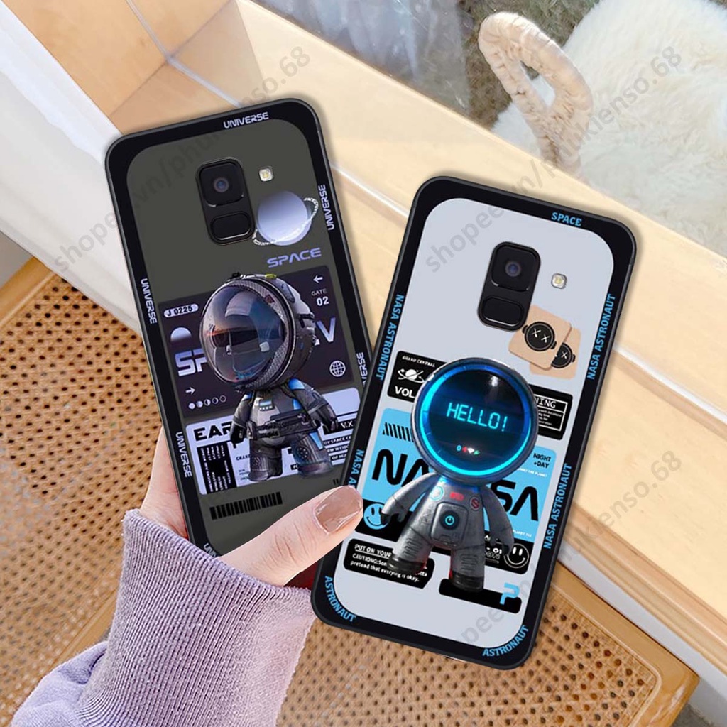 Ốp lưng Samsung A6 2018 / A6 Plus / A6+ hình người máy, robot nasa đáng yêu dễ thương