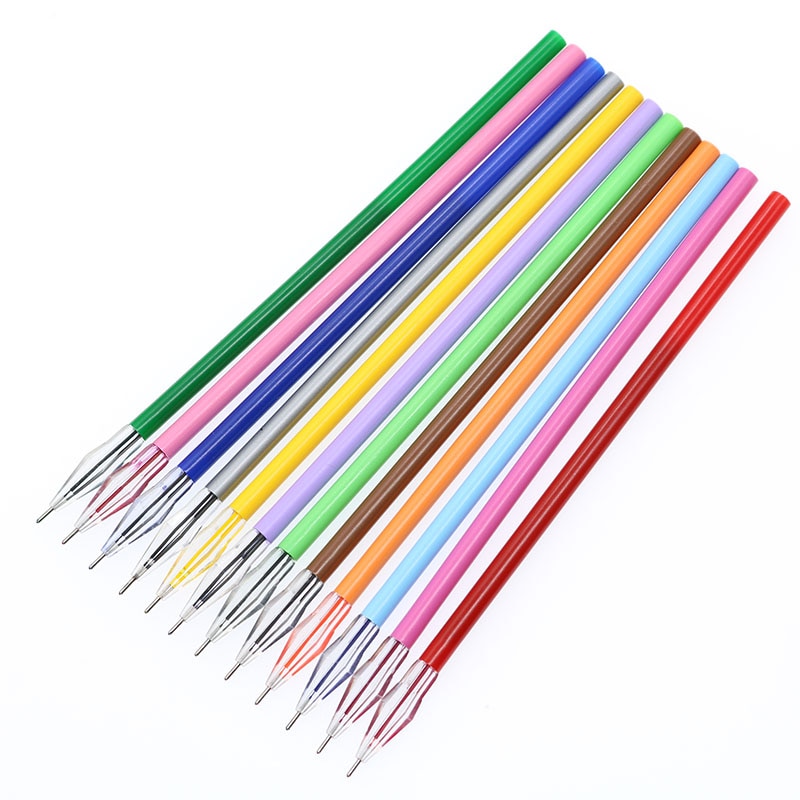 Set 12 ruột bút bi nhiều màu sắc ngòi 0.35mm