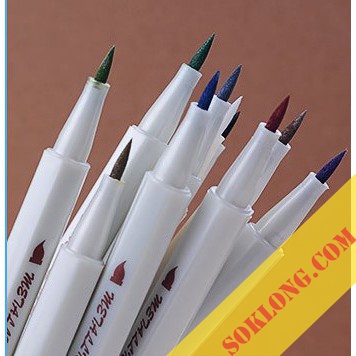 Bút lông ngòi mềm nét 2mm Brush Metallic 6551BR nhiều màu, bút viết calligraphy, tiêu đề