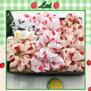 [FLASH SALE]Scrunchies cột tóc vải trái tim xinh xắn dễ thương cho nữ