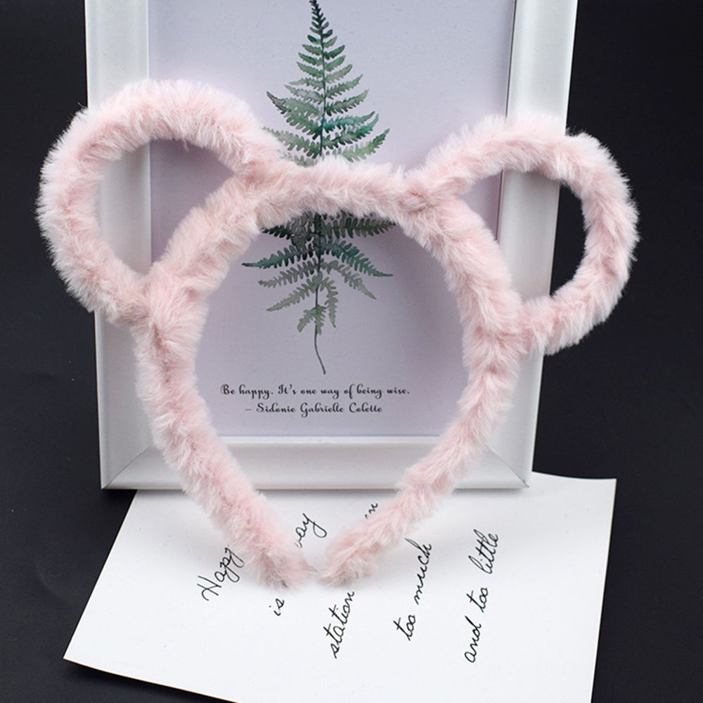 Cài tóc tai thỏ/ tai mèo bằng vải lông nhiều màu tùy chọn dễ thương cho nữ