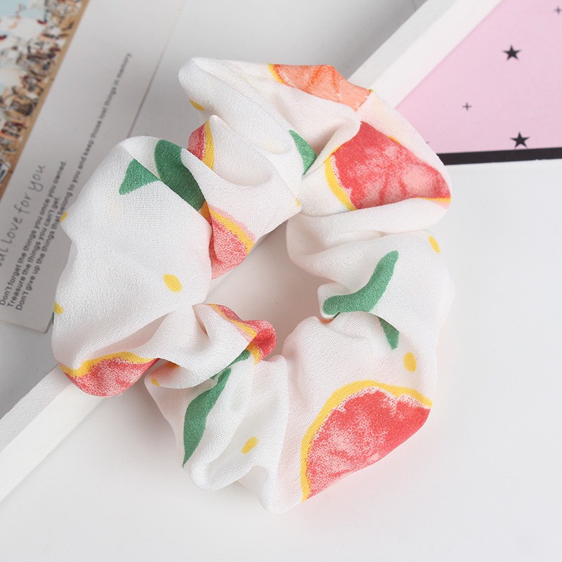 Dây buộc tóc, cột tóc scrunchies hoa quả SC13