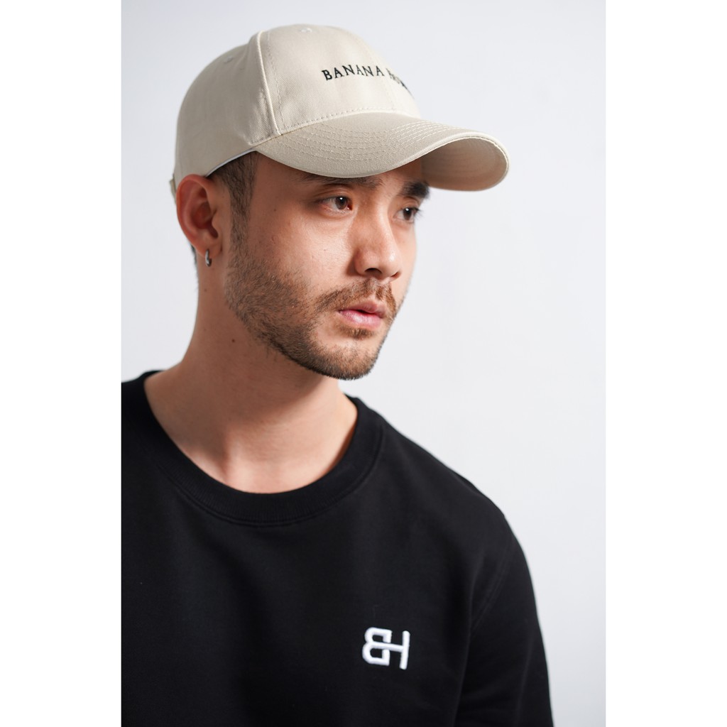 Mũ Lưỡi Trai BANANA HOMME Cotton Mềm Thêu chữ UNISEX