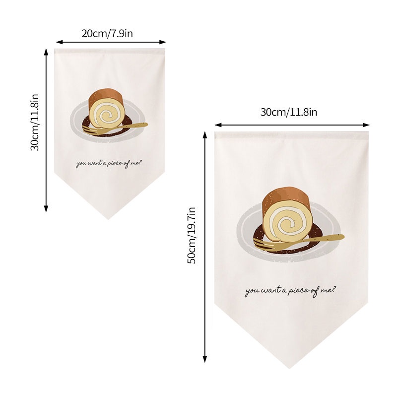 Rèm Cửa Ngắn Họa Tiết Tam Giác Trang Trí Nhà Cửa