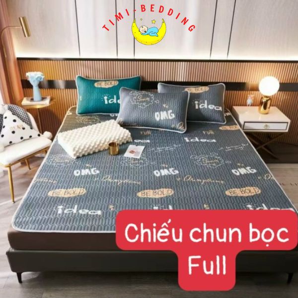 Chiếu điều hòa cao su non 5D bọc đệm, nêm 3 lớp cao cáp, dày dặn, thoáng mát và siêu êm – Timibedding