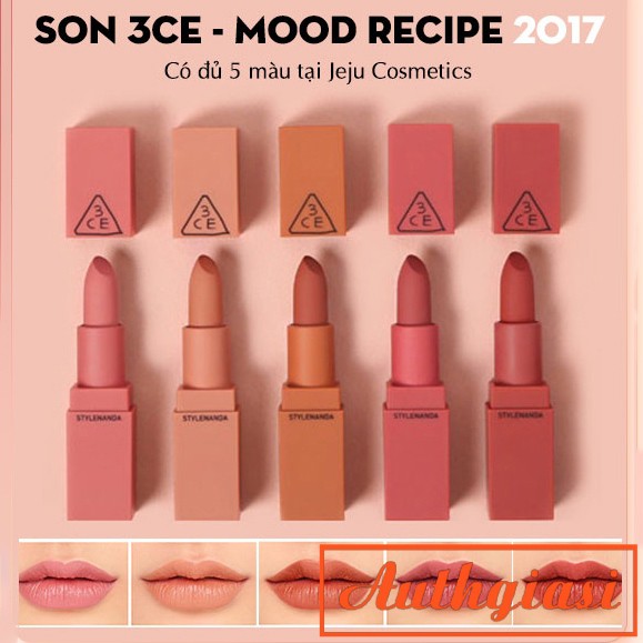 Son Thỏi 3ce Mood Recipe Matte Lip Color Tuyệt đẹp Shopee Việt Nam