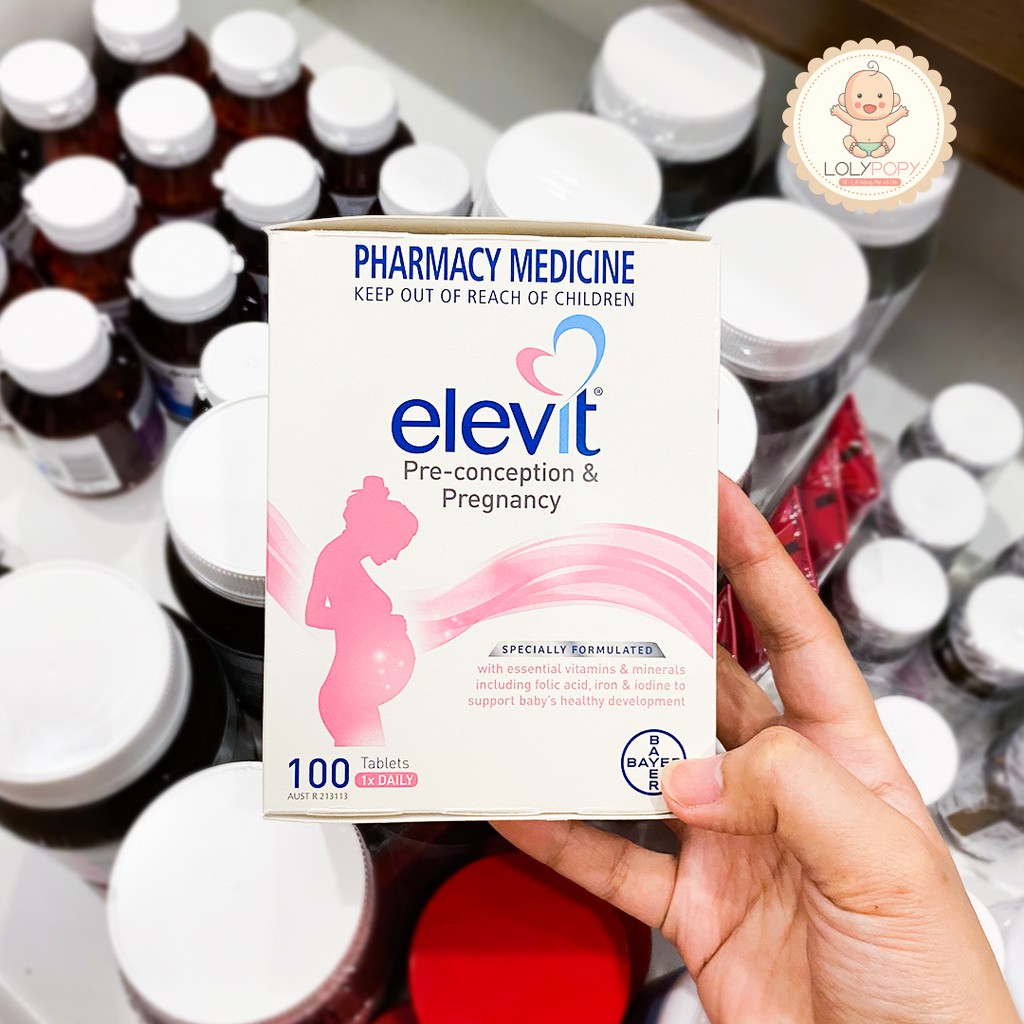 Elevit Úc – Vitamin tổng hợp cho bà bầu của Úc, 100 Viên