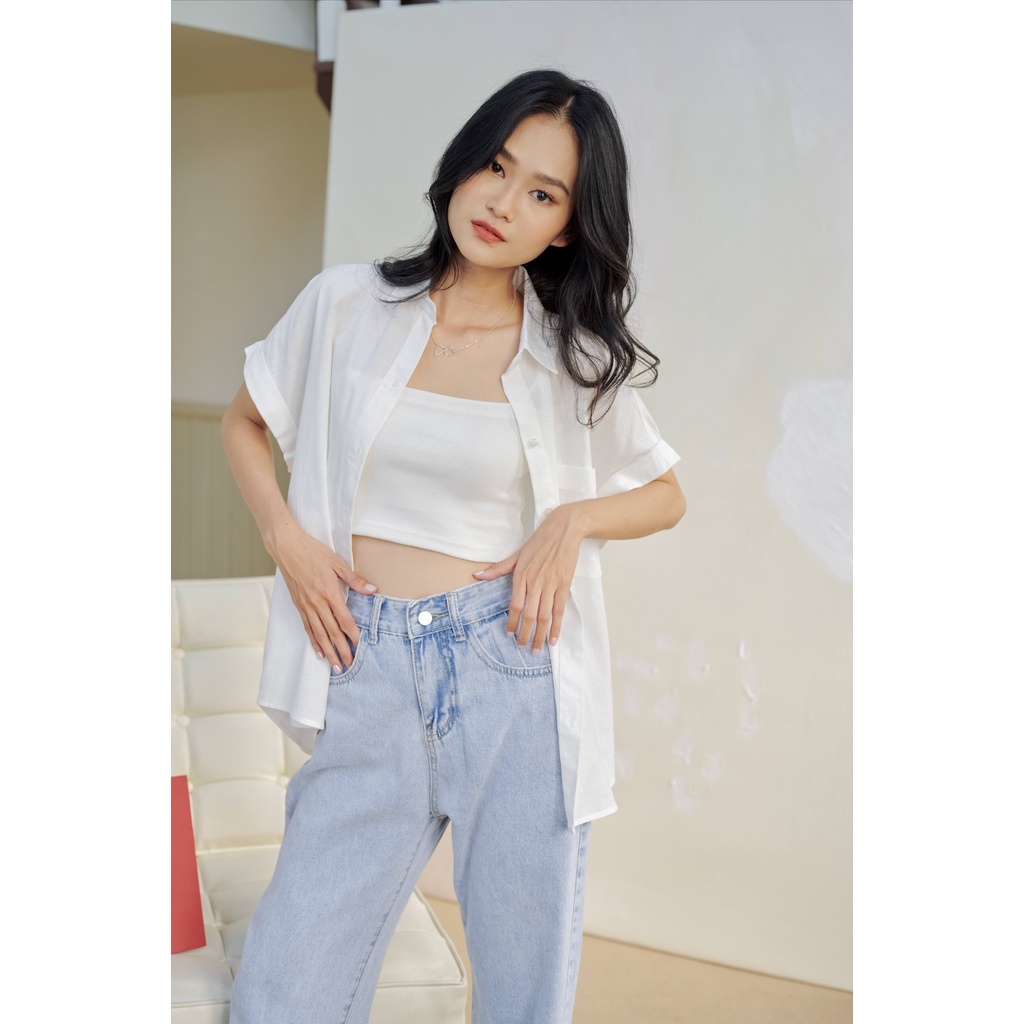 Áo 2 dây croptop nhiều màu LENCLOTHING 8319
