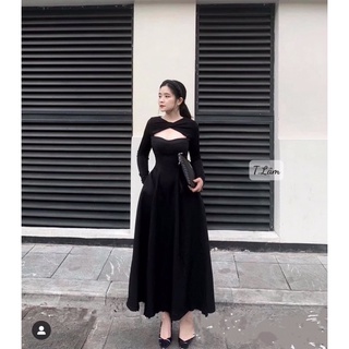 Váy xoè bồng bềnh dáng dài