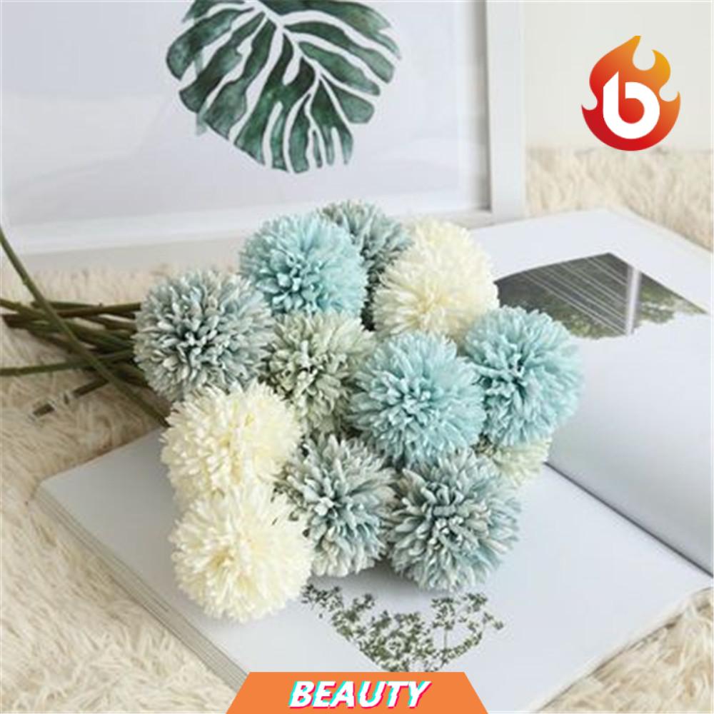 BEAUTY Home Simulation Plants Table Hydrangea Artificial Flower Silk Wedding DIY Fake Flowers Dandelion/Multicolor