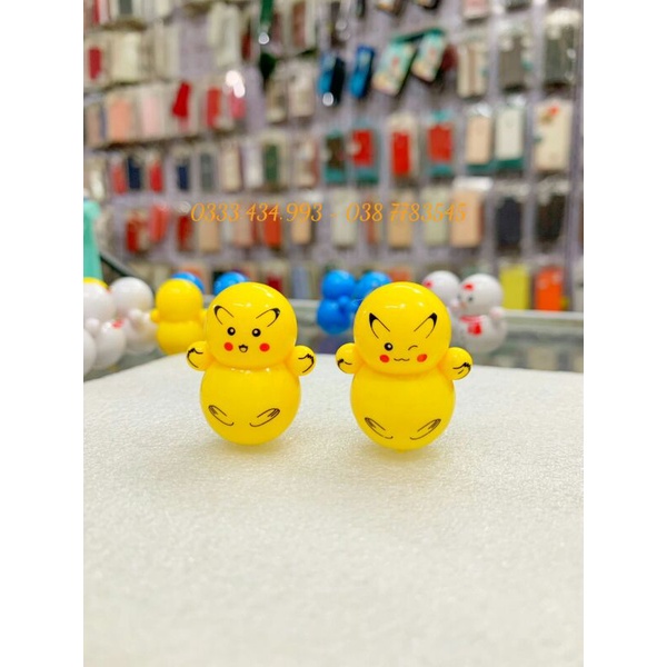 Đồ chơi lật đật mini DOREMON - PIKACHU - NGƯỜI TUYẾT dễ thương ý nghĩa cho bé, trưng bày trên ô tô, bàn làm việc,bàn học