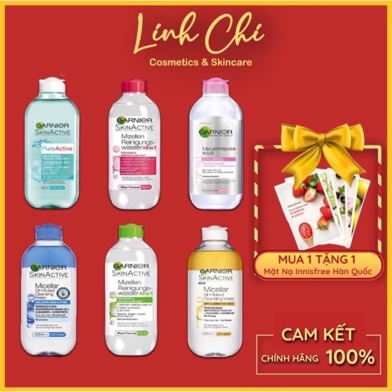 [Mã COS1904 giảm 8% đơn 300K] Nước Tẩy Trang Garnier Micellar Cleasing Water