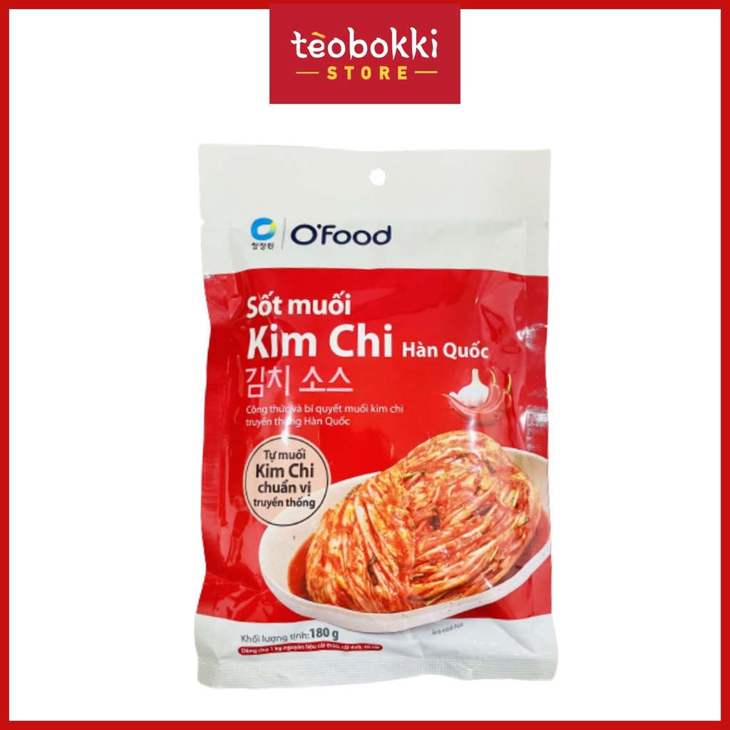 Sốt muối kim chi Hàn Quốc Ofood 180g Sốt làm kim chi