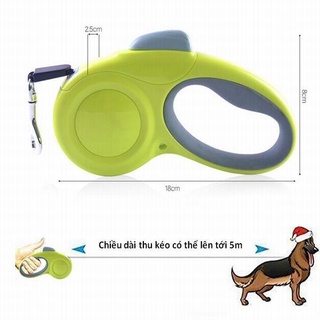 Dây dắt cho chó mèo - dây dắt cuốn tự động cho pet (Loại 5m)