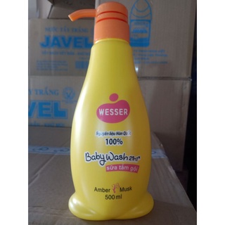 Sữa tắm gội wesser 2in1 500ml - hồng