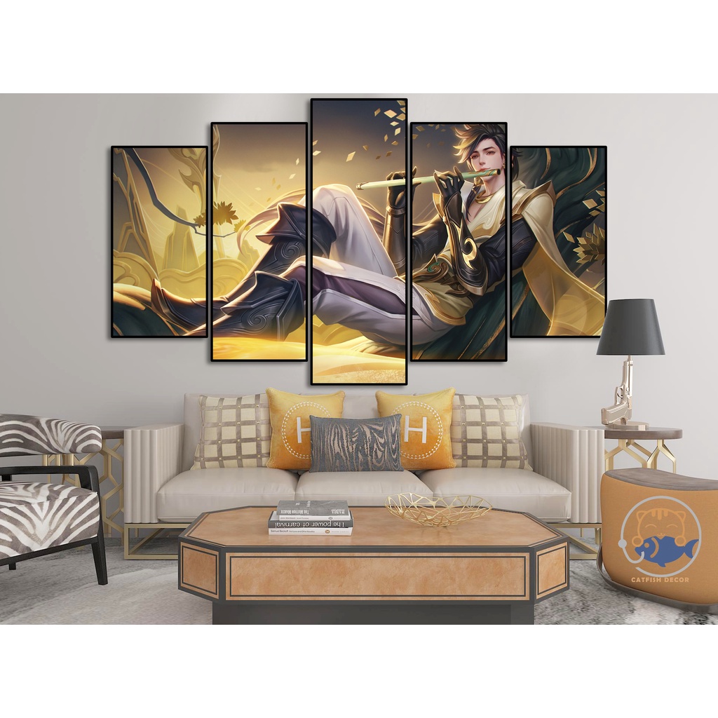 Tranh dán tường decor góc gaming - AOV - Liên Quân mobile - bộ 10