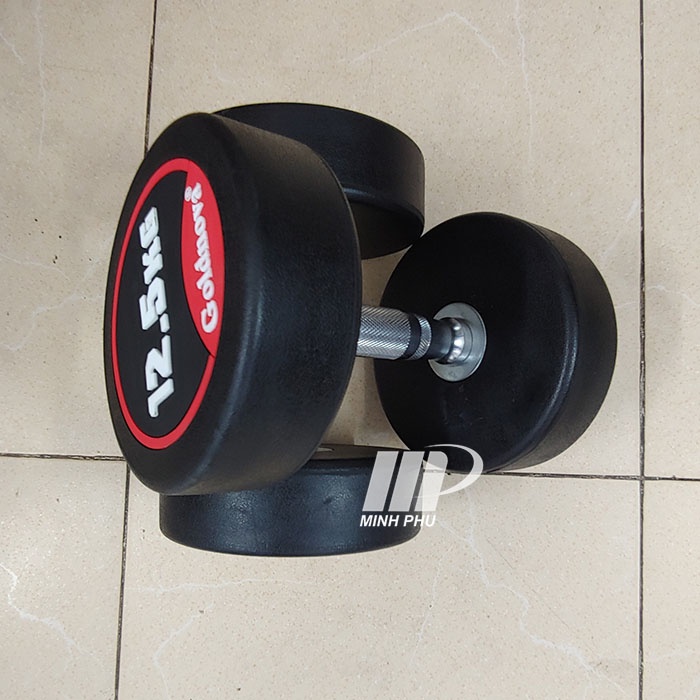 Tạ tay cao cấp Goldnova 12.5kg ⚡ Dụng cụ tập GYM chuyên nghiệp ⚡ Tạ bọc cao su loại 12.5kg 1 chiếc
