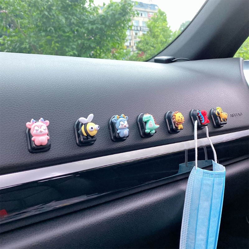 Móc treo dây cáp USB di động hình động vật dễ thương đa năng