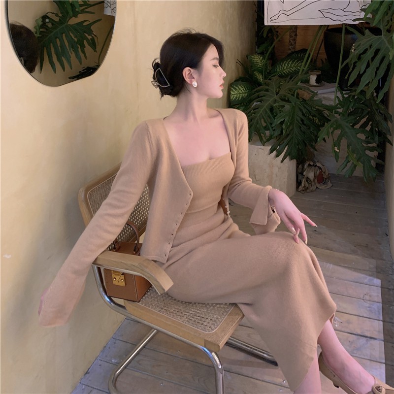 (SẴN KAKI) SET BỘ TRANG PHỤC LEN NỮ ULZZANG