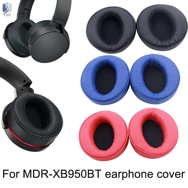 Yy 2Pcs Replacement Ear Pads for Sony MDR-XB950BT MDR-XB950-N1 MDR-XB950AP Headphones @VN