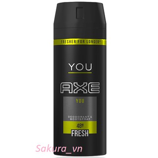 Xịt khử mùi cho nam axe you 150ml