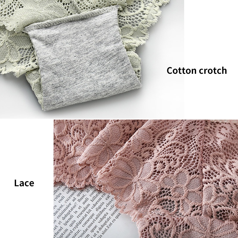 Quần lót ren ZXYOUPING mềm mại thoáng khí không đường may cao cấp size M-XXL