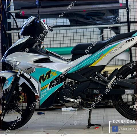 Tem Trùm Exciter 150 MX Xanh Ngọc Decal Candy Cao Cấp Thu Hút Ánh Nhìn