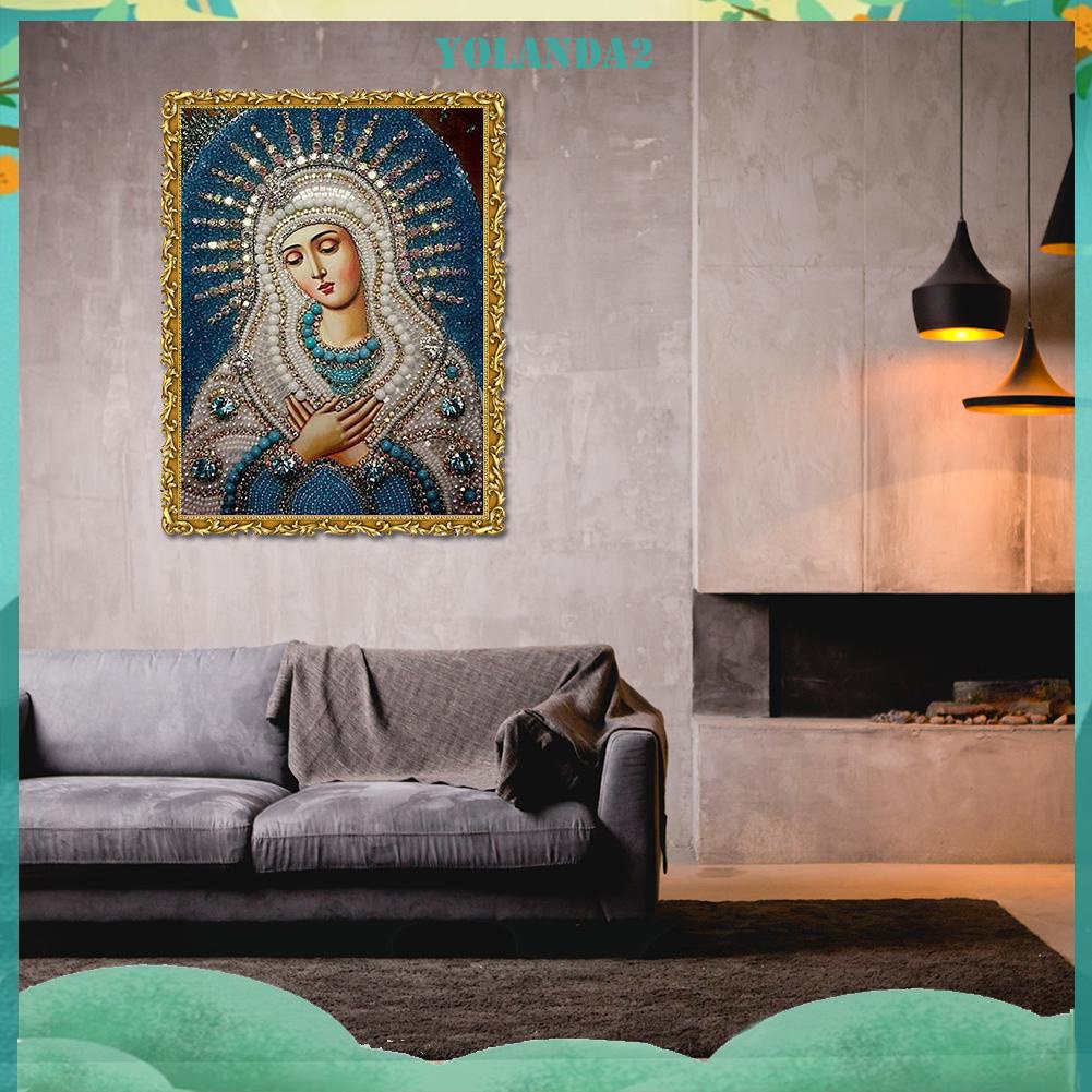 Bộ tranh đính đá 5D tự làm hình tôn giáo